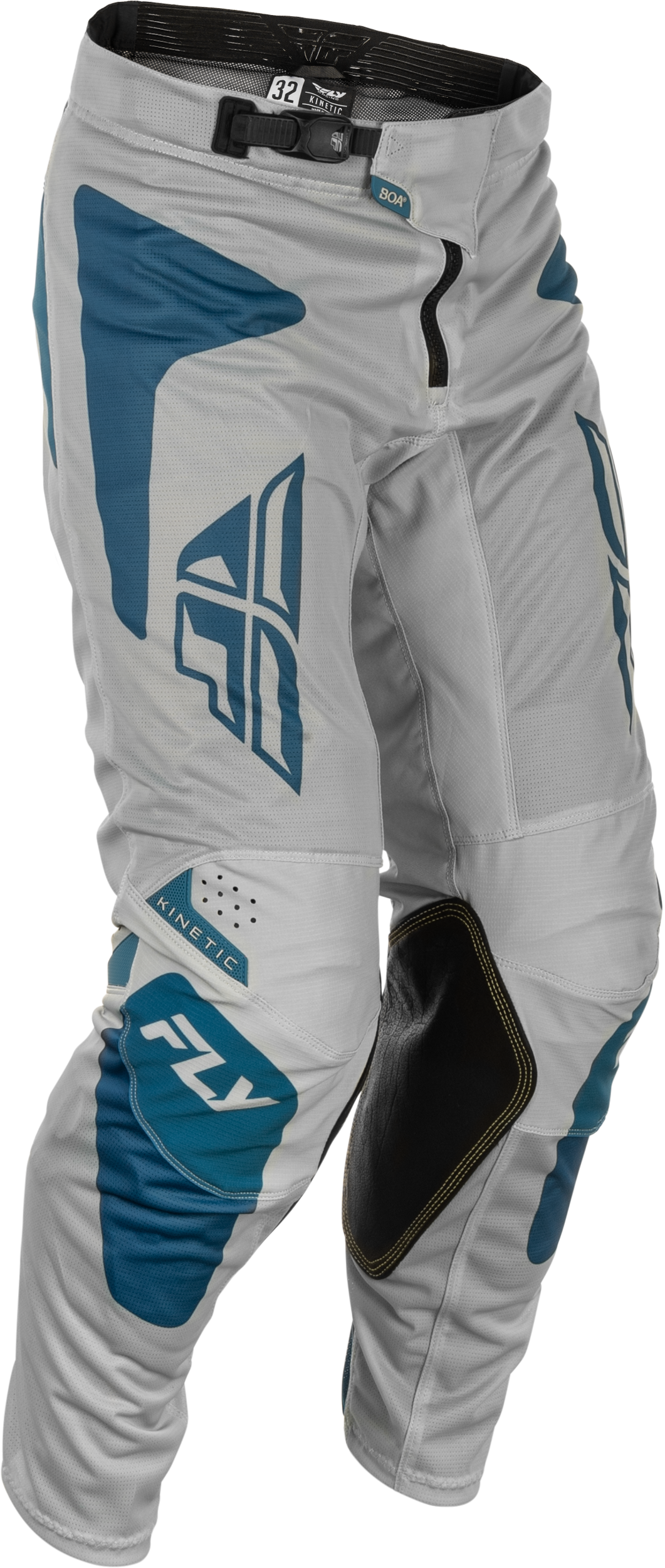 Fly Racing Kinetic Mesh Sym Offroad Pants Size 32 in Grey/Blue