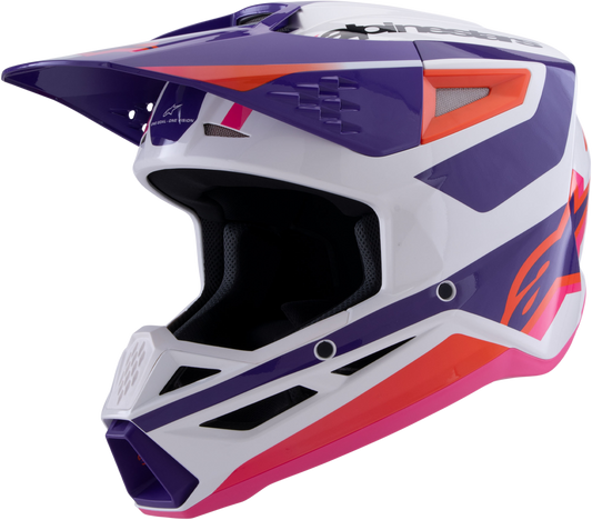 Alpinestars SM3 Off-Road Helmet X-Small Yellow Fluo/Black - Safety and Comfort for Trail Riding