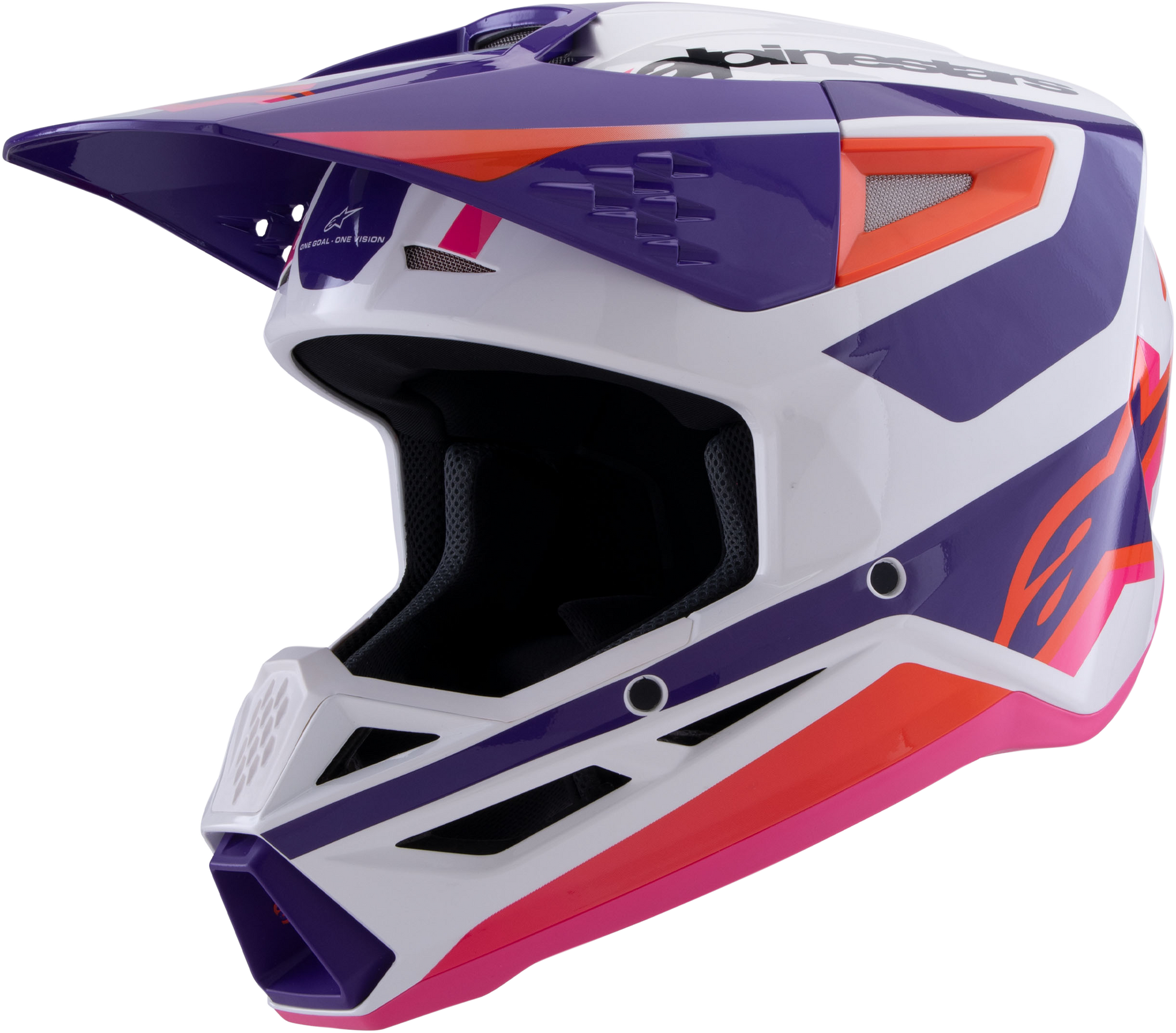 Alpinestars SM3 Off-Road Helmet Medium - Yellow Fluo/Black Glossy