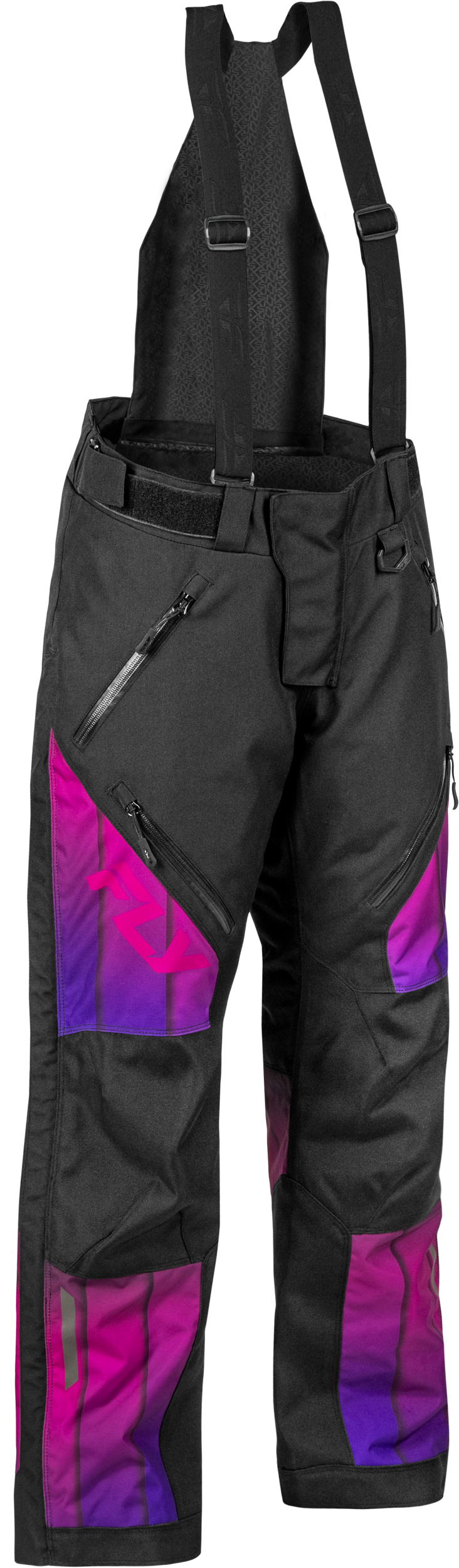 Fly Racing Women's SNX PRO Pant in Purple/Black – Small Snow Sports Bibs with Weatherproof Technology