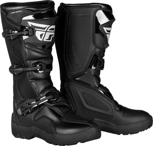 Fly Racing Maverik LT Enduro Boot Black Size 10 – Offroad Motorcycle Footwear for Men