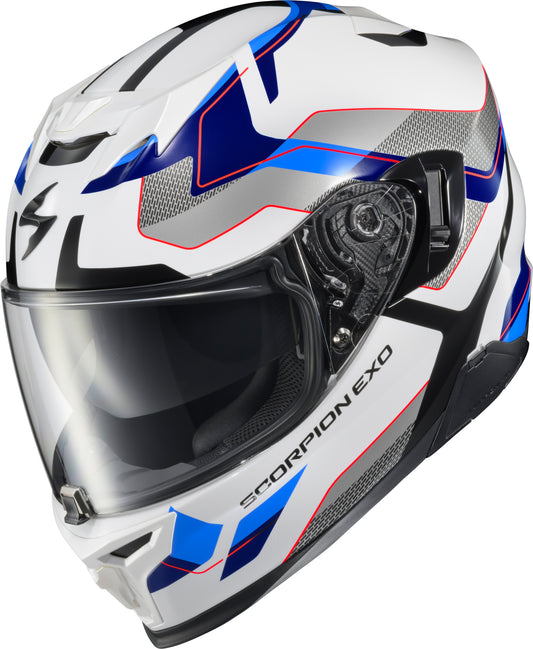 ScorpionEXO Exo T520 Full Face Helmet Zuse White/Blue X-Large