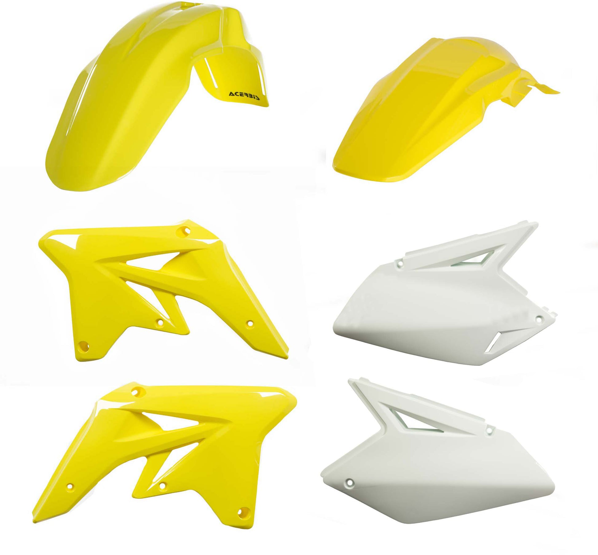 ACERBIS Plastic Body Kit in Yellow for Suzuki RM-Z250 (2007-2009)