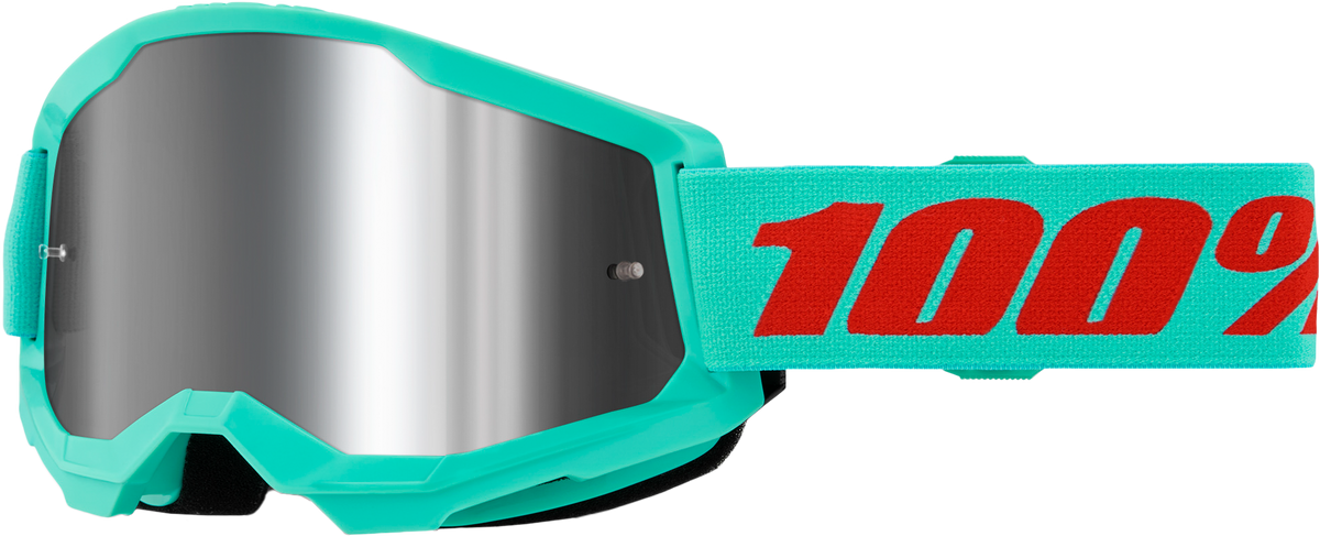 100-Percent Strata 2 Goggle Maupiti with Mirror Silver Lens for Offroad Riding