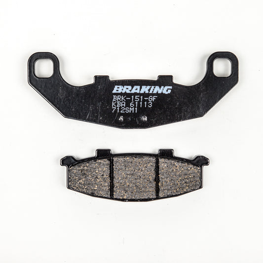 BRAKING Part Number 712SM1 Semi Metallic Brake Pad Set for Kawasaki Ninja 250R