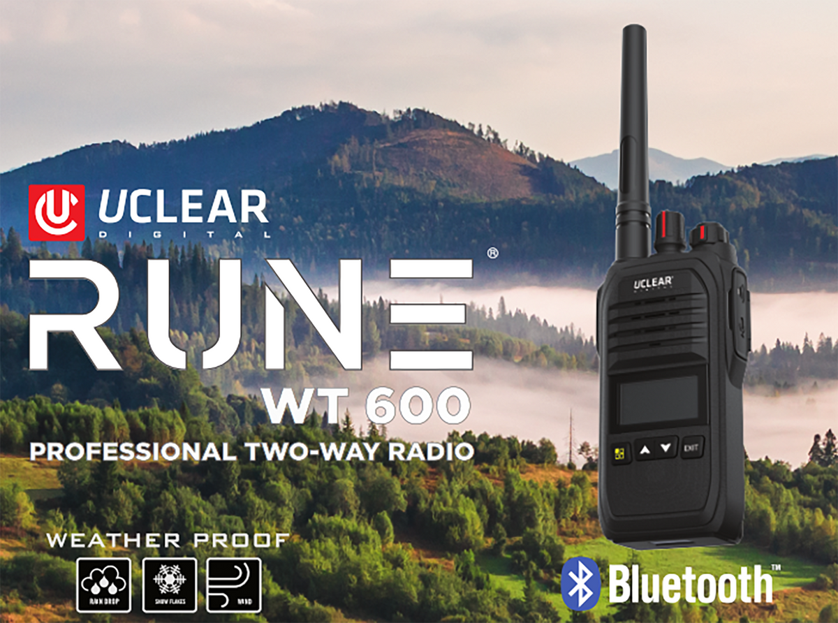 UCLEAR Rune Wt 600 Two Way Radio with Bluetooth and Long-Range Communication