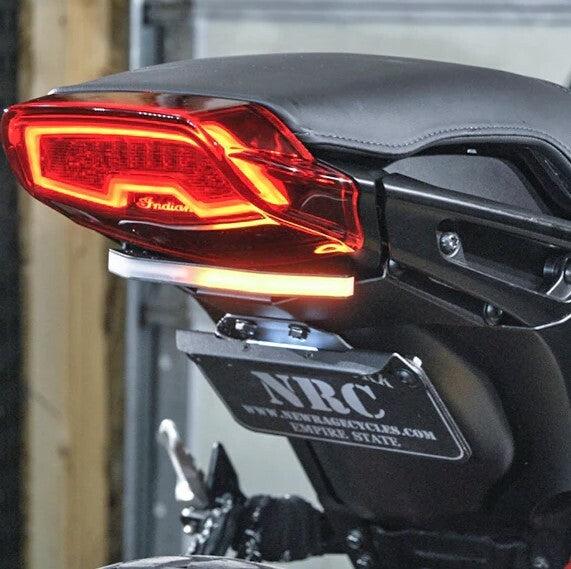 NEW RAGE CYCLES Fender Eliminator for Indian FTR 1200 – Custom 2-Position Side Mount License Plate Kit