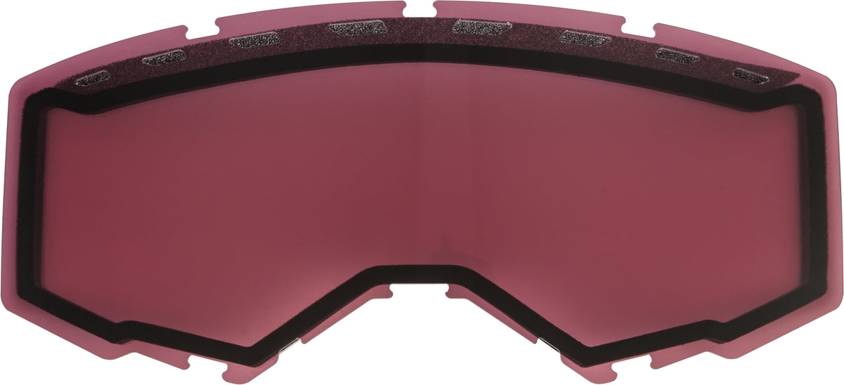 Fly Racing Dual Lens with Vents for Offroad Eyewear - Silver Mirror/Rose
