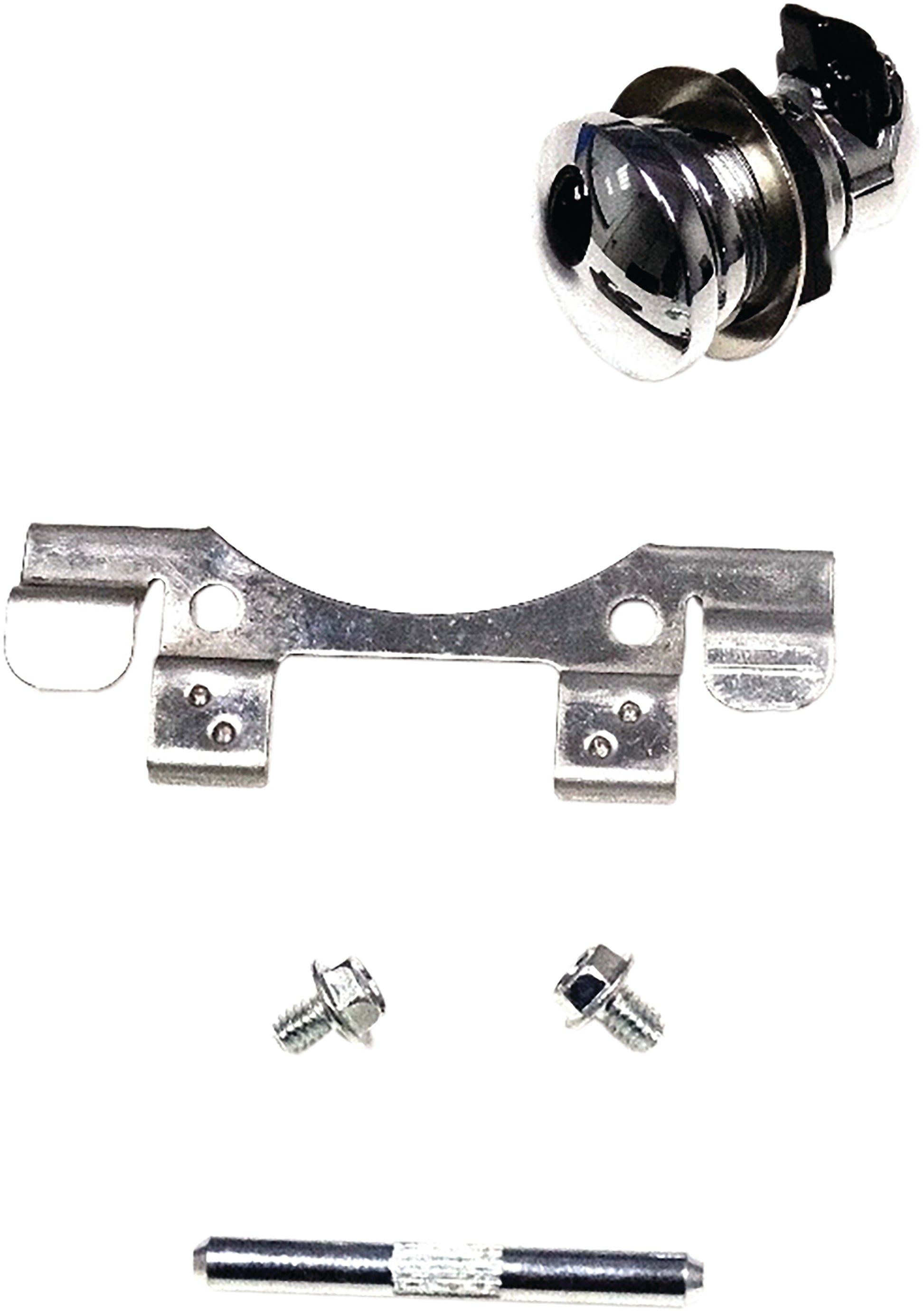 HardDrive Push Button Fuel Door Chrome - V-Twin Gas and Oil Cap Accessory