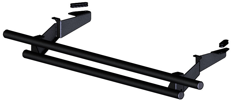 KFI Rear Bumper for Honda Pioneer 1000 - Black Powder Coated Steel, Model 10-1595