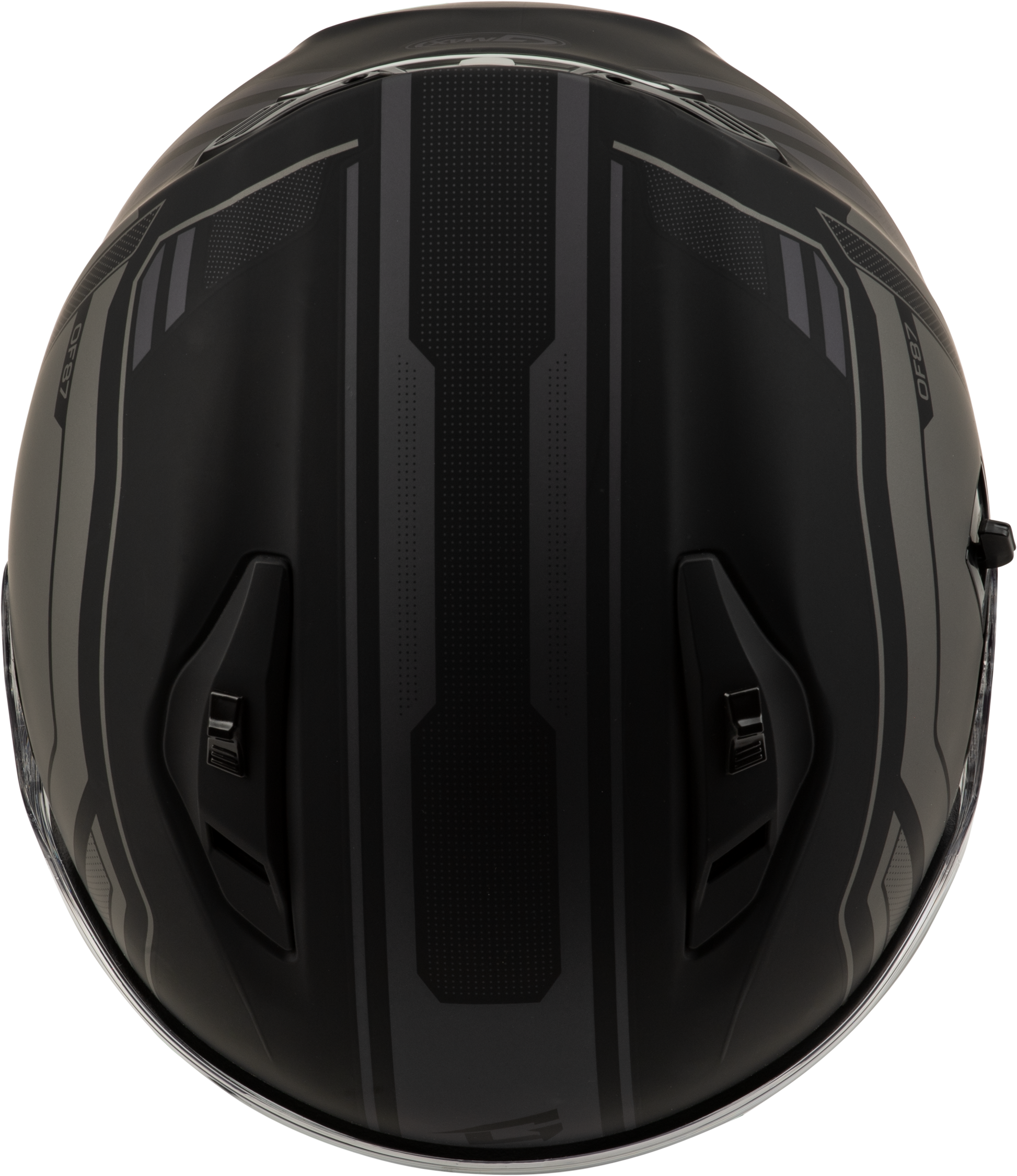 GMAX OF-87 Duke Matte Black/Grey Open-Face Motorcycle Helmet - Medium