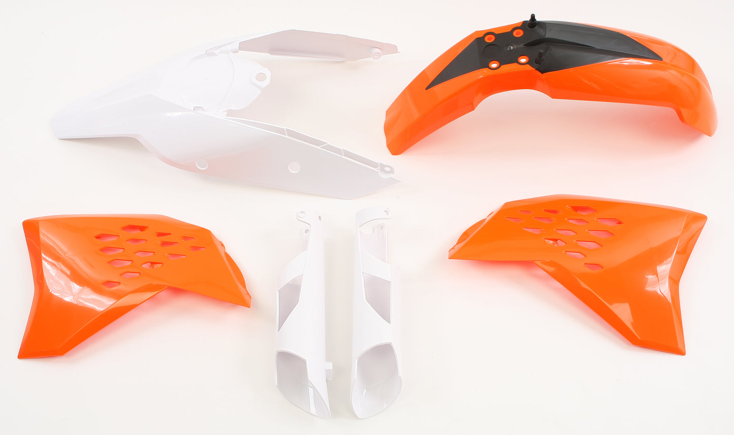 ACERBIS Plastic Kit Orange for KTM Offroad Models – Front & Rear Fenders, Side Panels, Radiator Scoops