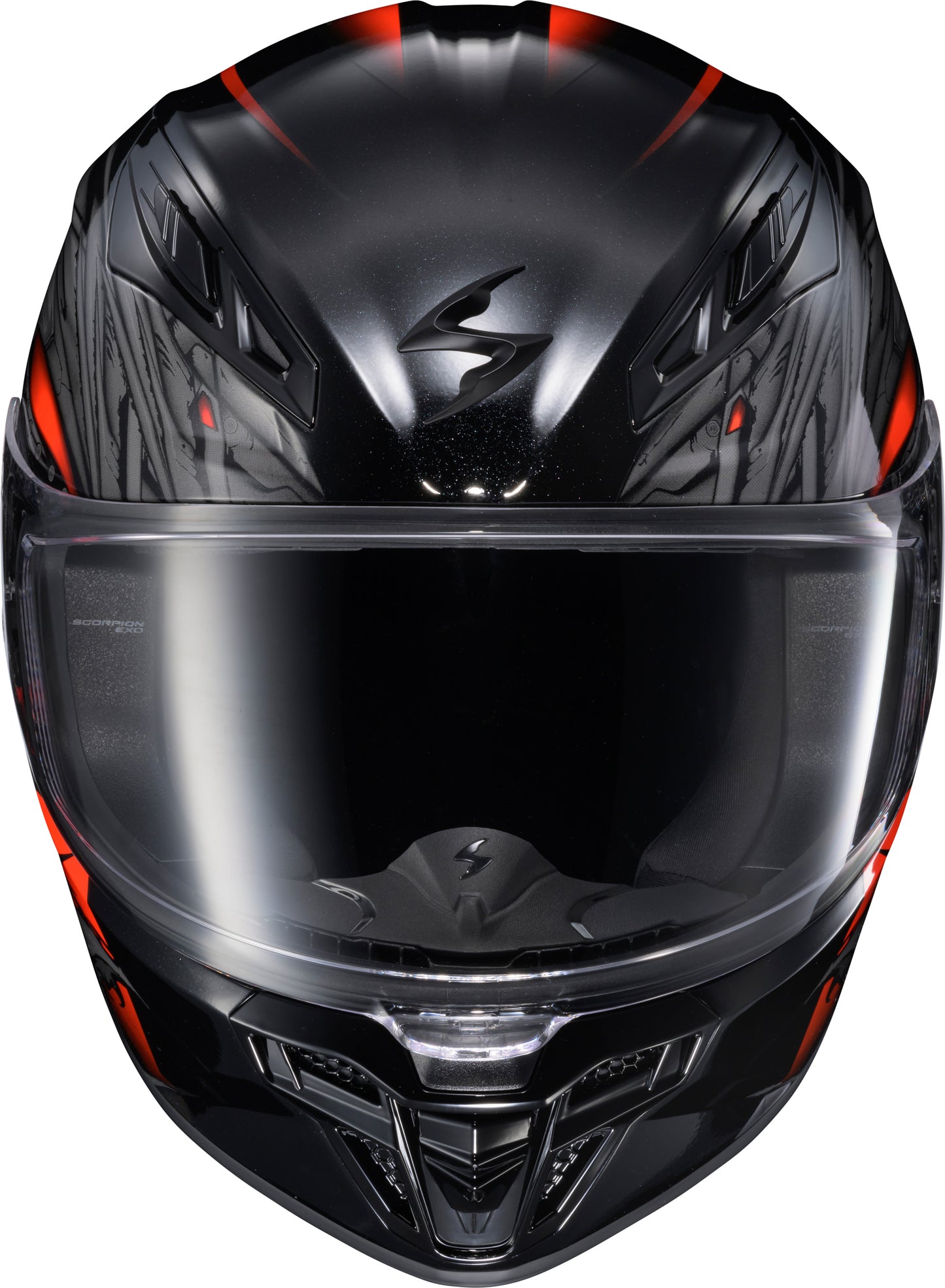 Scorpion EXO R430 Full Face Helmet in Black/Red, Size Large