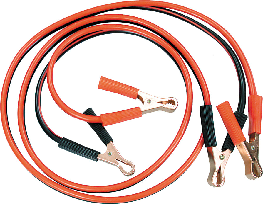 EMGO 6' Jumper Cable with 10 Gauge Heavy-Duty Clamps for Motorcycles, ATVs, and Snowmobiles