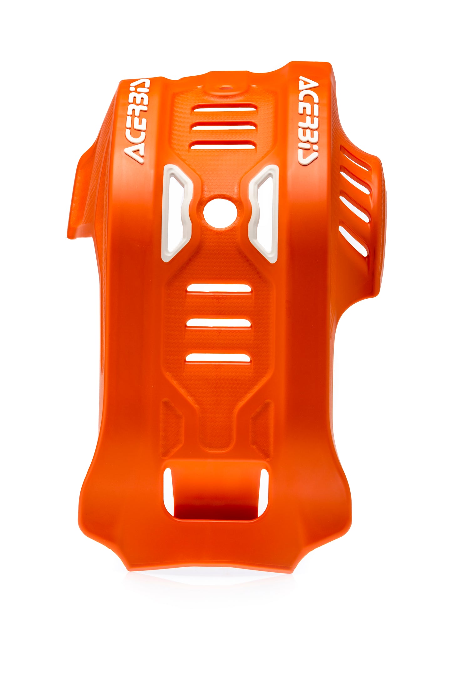 ACERBIS Skid Plate Orange/White for KTM 500 EXC-F and XCF-W - Offroad Engine Guards
