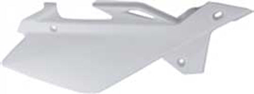POLISPORT Side Number Plate White for Husqvarna CR125, TC 510, CR250, and TC 450 Models