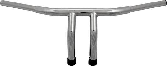 HardDrive 21-202 1.25-inch Fat Tiller Handlebars with 8-inch Pull Back, Chrome Finish for Harley Davidson Dyna & FLHR Models