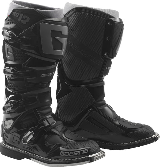 Gaerne SG-12 Offroad Motorcycle Boots Size 12 - Black