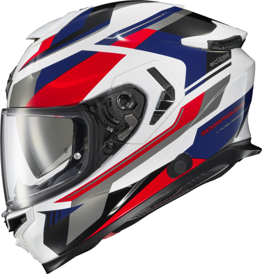 Scorpion EXO ECL-1105 Exo Eclipse Full Face Helmet – Large, Red/Blue – DOT and ECE Certified