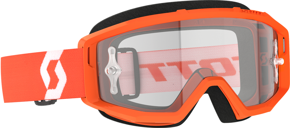SCOTT Primal Goggle Orange/White Clear Works Offroad Eyewear with Anti-Fog Lens