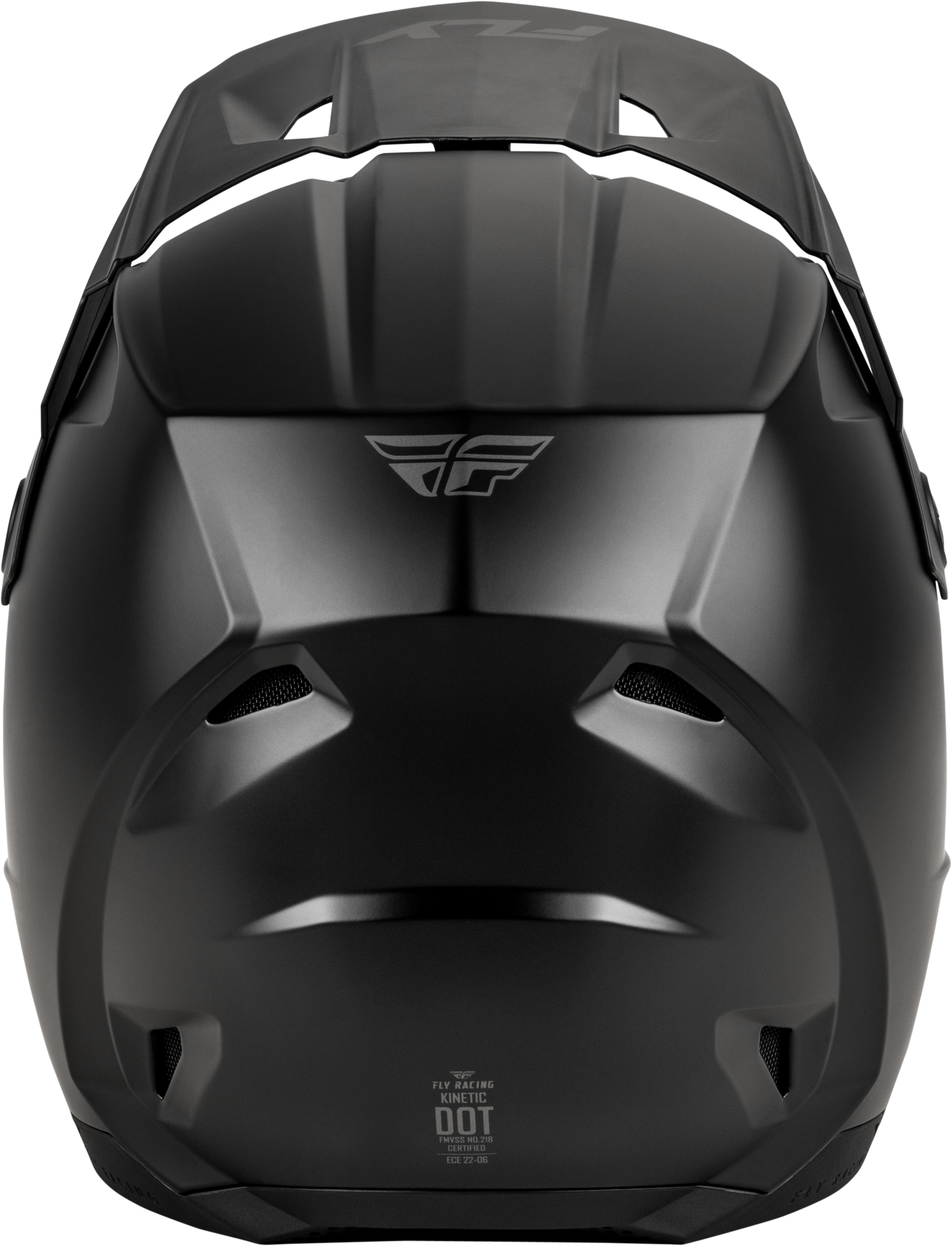 Fly Racing Youth Kinetic Solid Helmet Matte Black Large - Offroad Full-Face Helmet for Youth