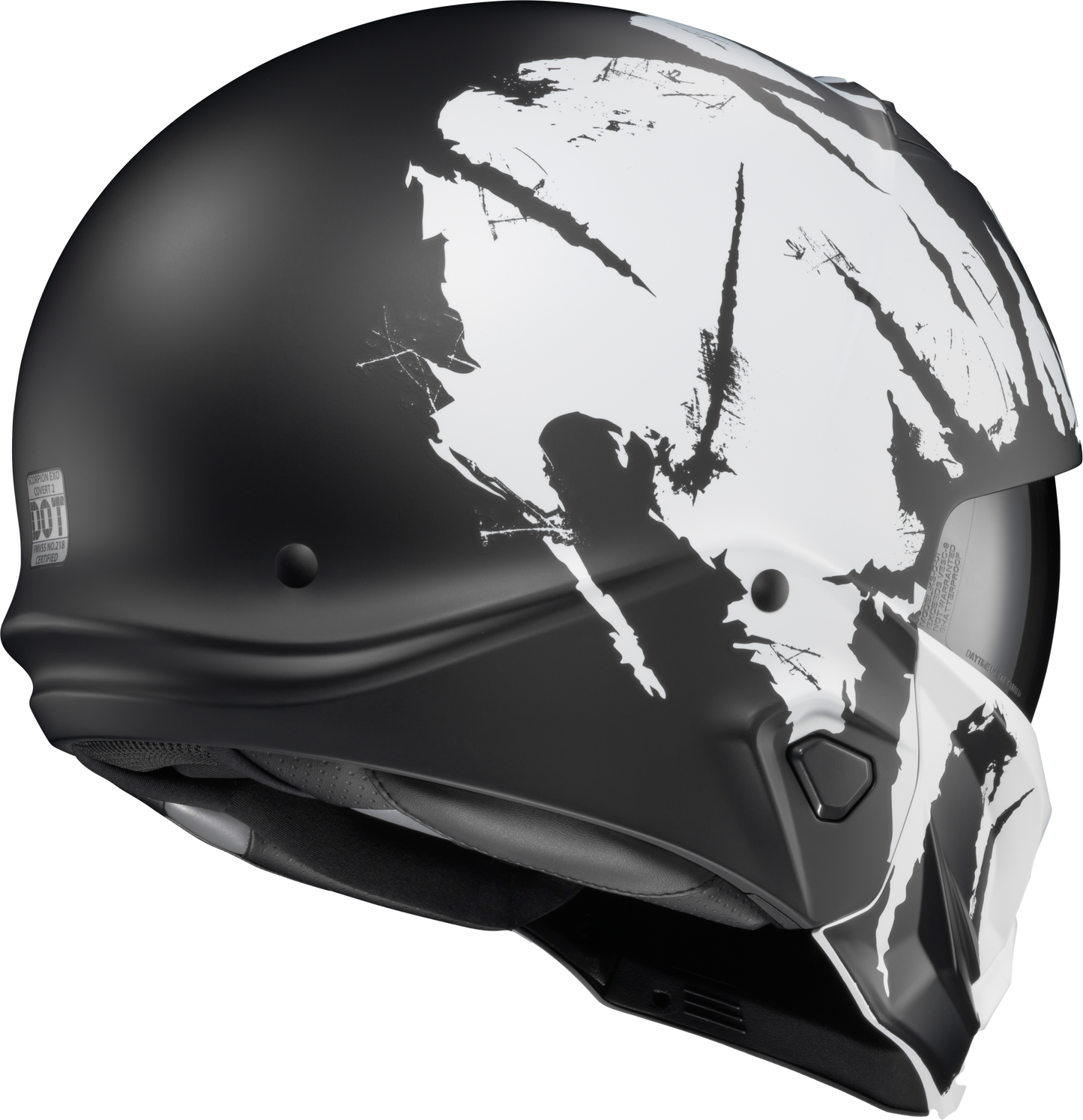 Scorpion EXO Covert 2 Marauder Medium Open-Face Helmet with Removable Mask and Communication Port