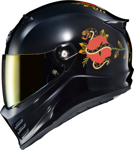 ScorpionEXO Covert FX Full Face Helmet Black 2X-Large - Street Motorcycle Helmet with Anti-Fog Shield and Bluetooth Compatibility