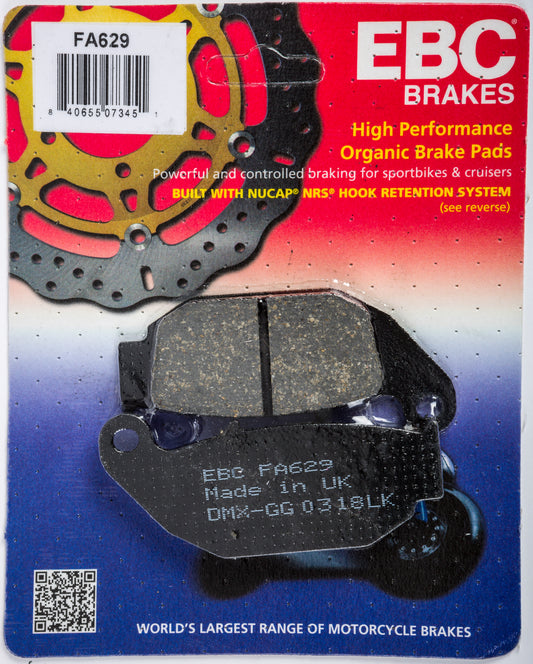 EBC FA629 Organic Brake Pads for Honda MSX125 Grom (2013-2018)