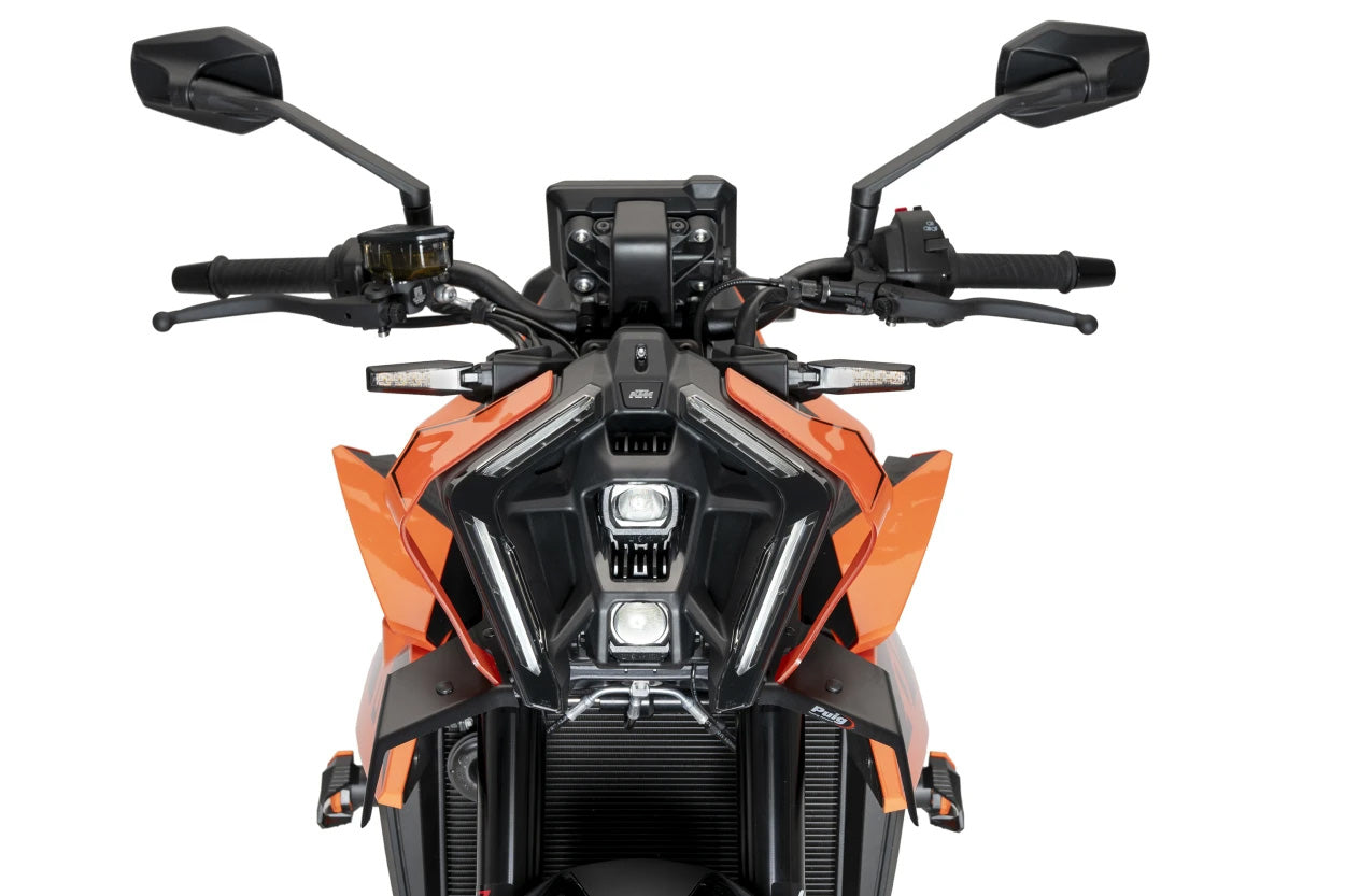 PUIG Downforce Front Spoiler for KTM - Matte Black, Part 22178J