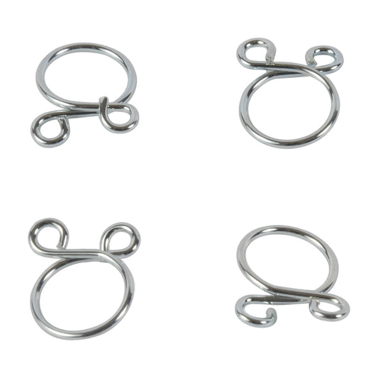 ALL BALLS Hose Clamps Refill Kit - 4 Pack for Intake, Carb, and Fuel System Applications