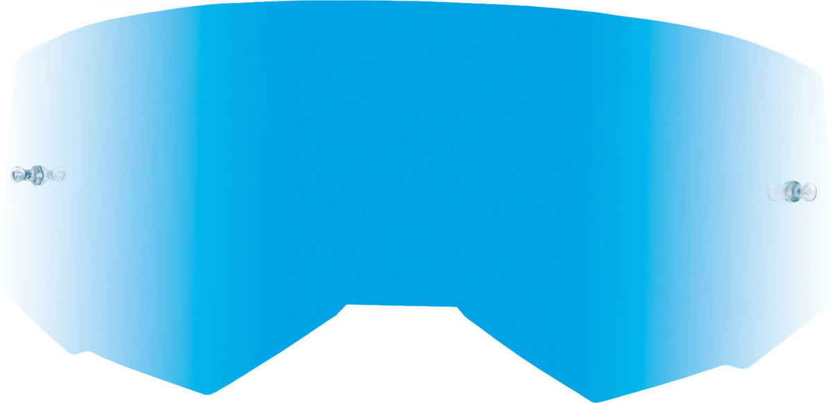 Fly Racing Youth Single Lens with Post - Sky Blue Mirror/Smoke for Offroad Eyewear