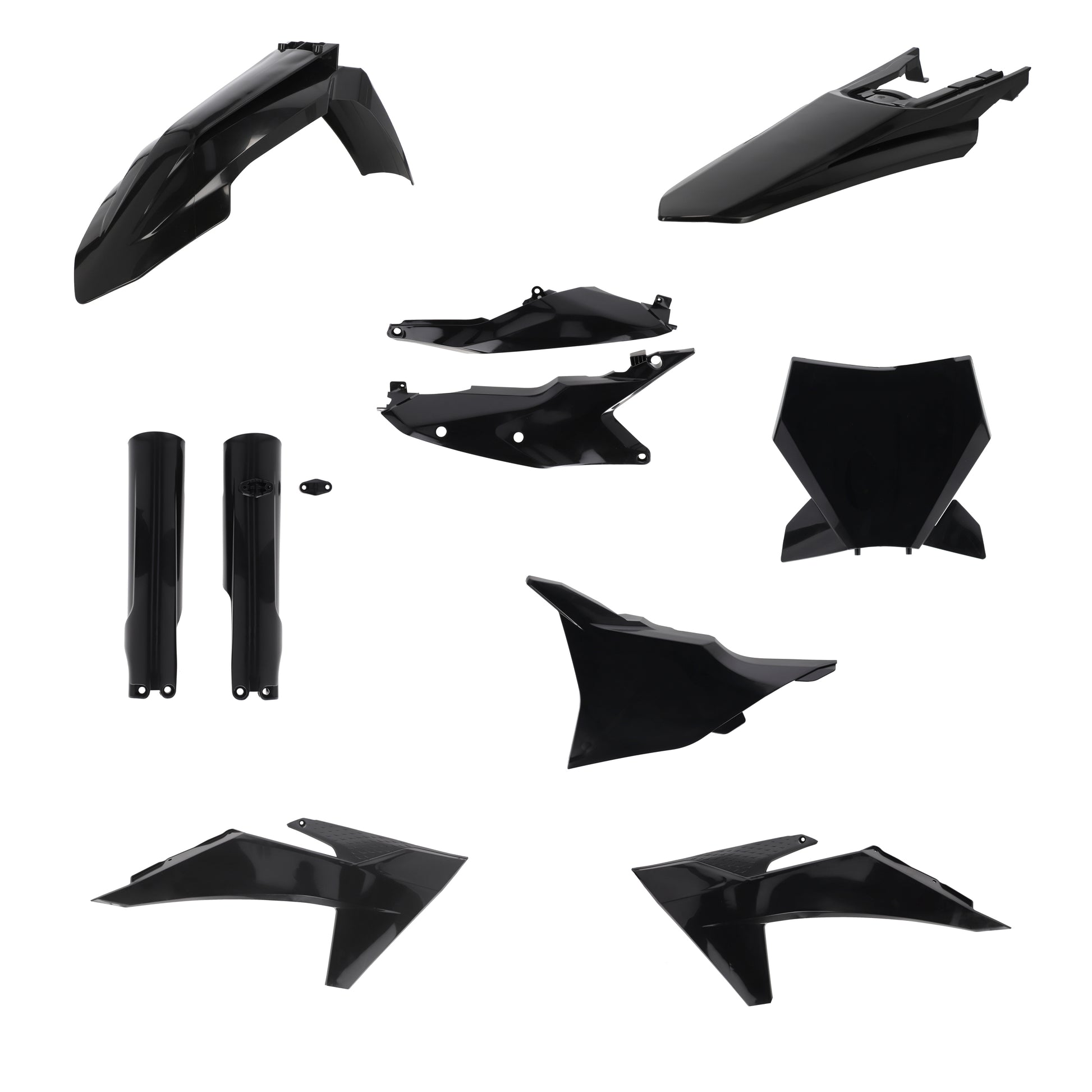 ACERBIS Full Plastic Kit for KTM – Black Offroad Replacement Body Parts (Part #2986510001)