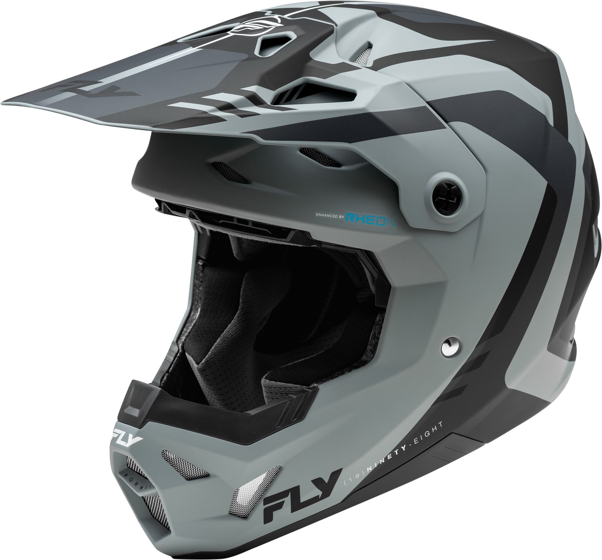 Fly Racing Formula Cp Krypton Offroad Full-Face Helmet Matte Grey/Black X-Small