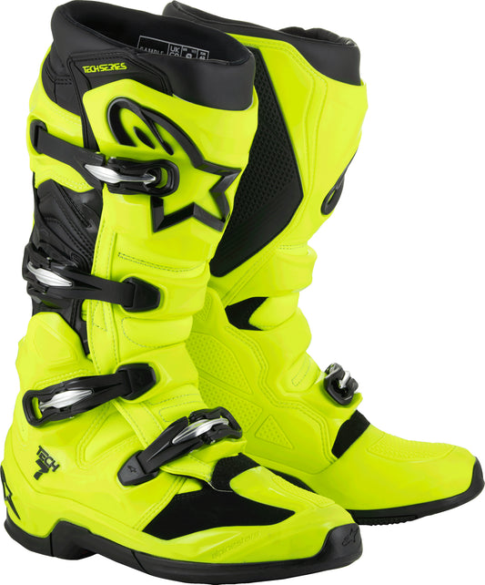 Alpinestars Tech 7 Off-Road Boots US 8 Fluorescent Yellow/Black