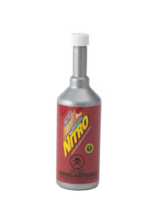 Klotz Nitro Power Additive 16oz – Fuel Enhancer for Gasoline, E85, Methanol & Diesel Engines