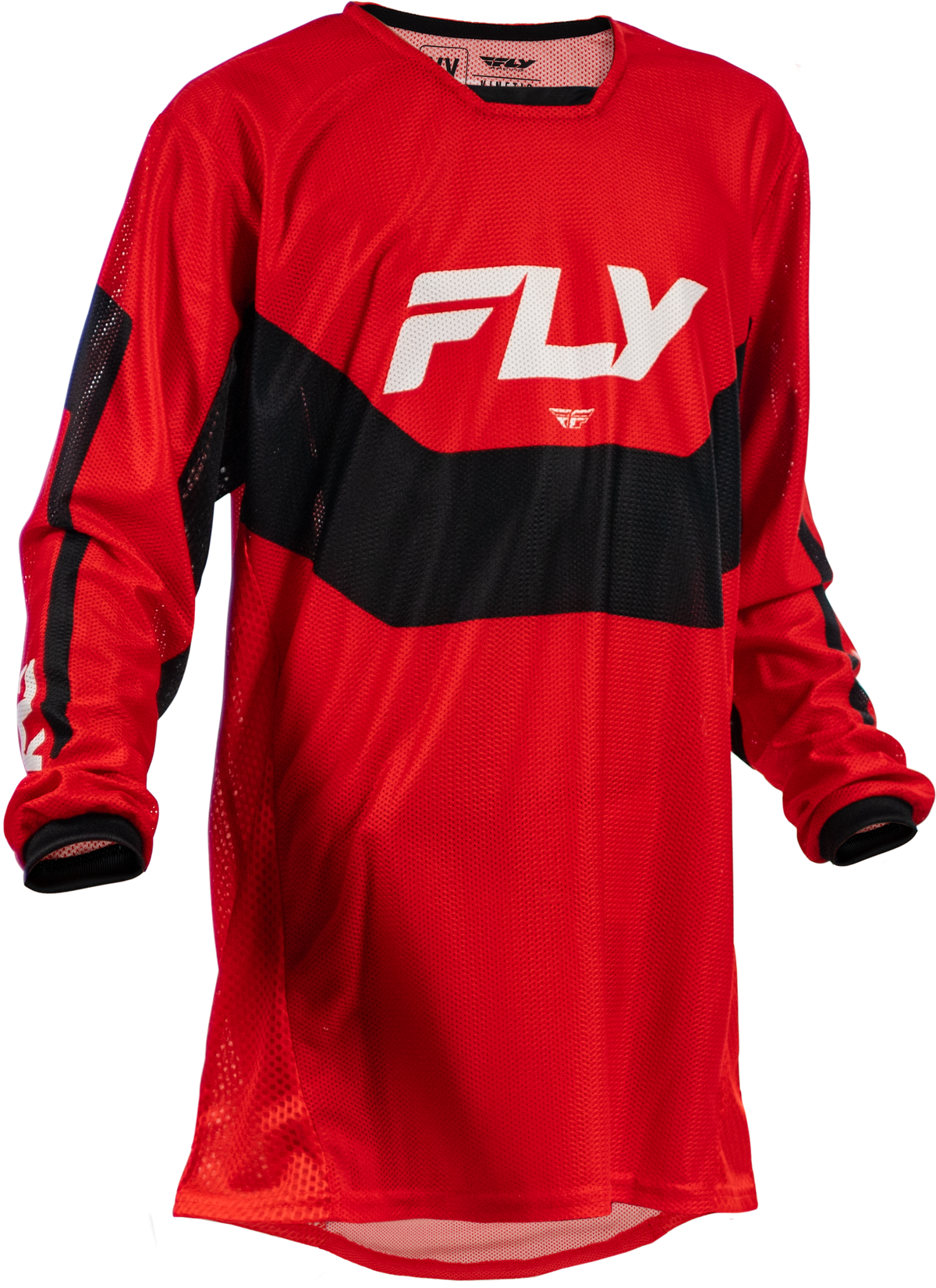 Fly Racing Youth Kinetic Mesh Jersey - Red/Black/White, X-Large