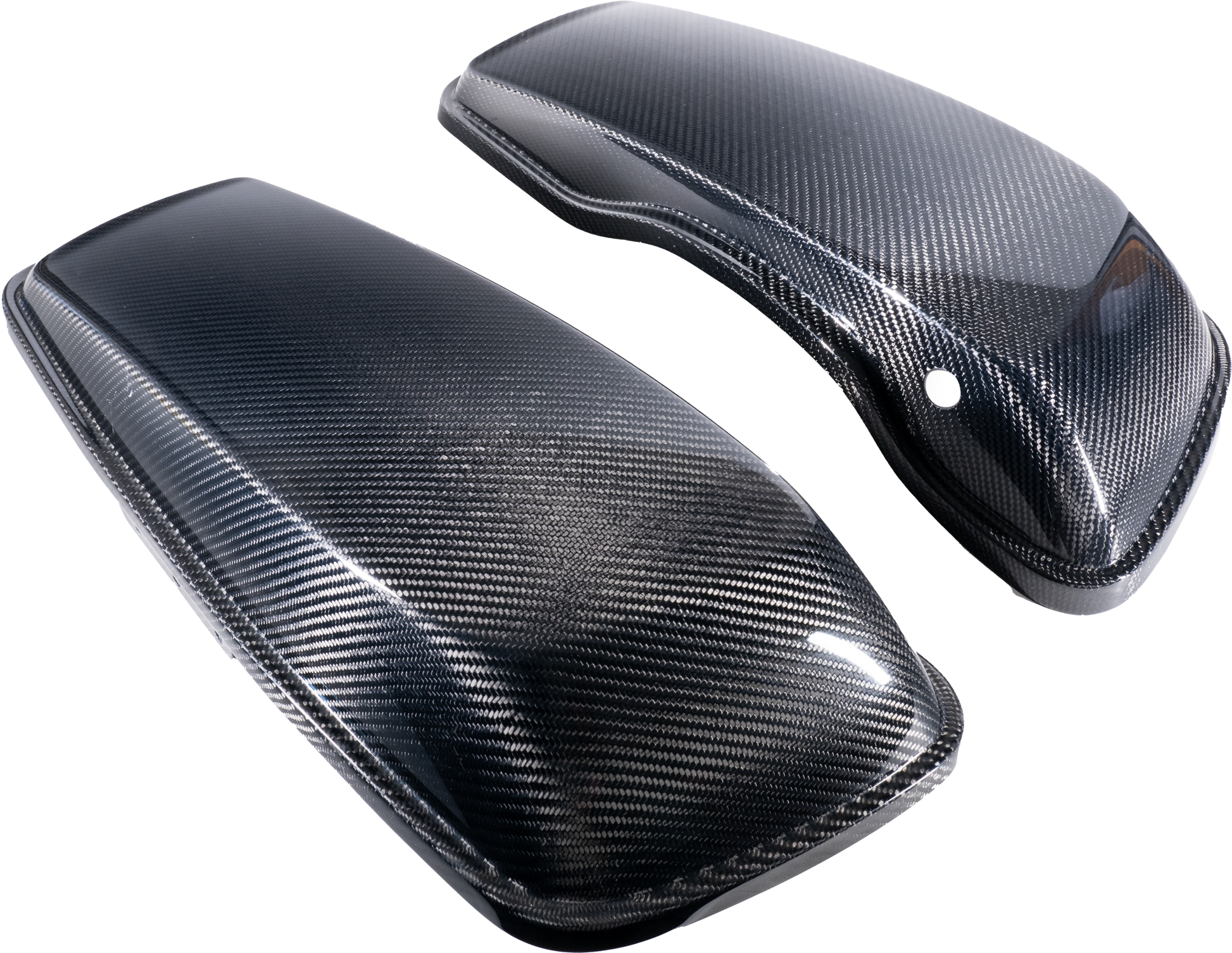 HOFMANN DESIGNS Carbon Fiber Saddlebag Lids for Harley Davidson Touring 2014-2023 - Lightweight OEM Replacement