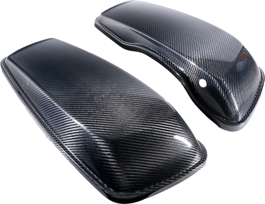 HOFMANN DESIGNS Carbon Fiber Saddlebag Lids for Harley Davidson Touring 2014-2023 - Lightweight OEM Replacement
