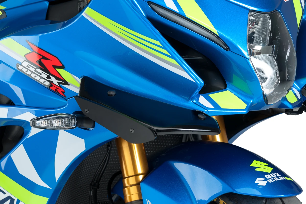 PUIG Sport Side Spoilers Black for Motorcycle – Enhances Aerodynamics and Style