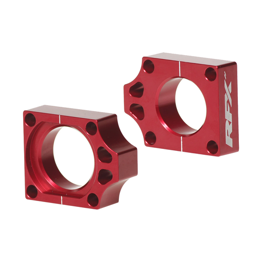 RFX Pro Series Rear Axle Blocks Red - Offroad Drive Components for Faster Wheel Changes