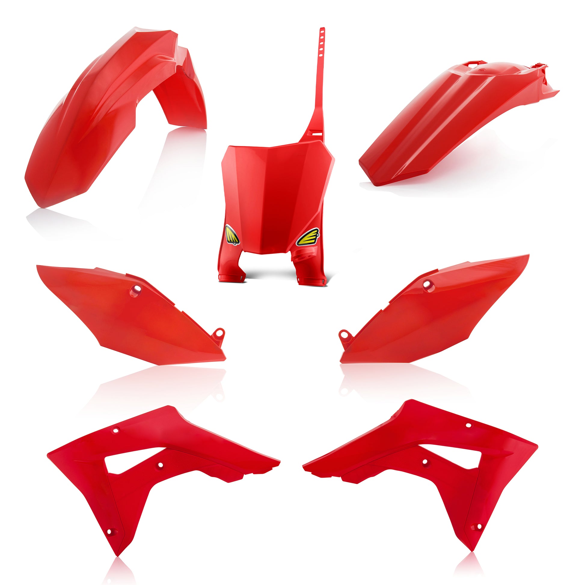 Cycra 1CYC-9428-32 Five-Piece Red Offroad Body Kit for Motorcycle