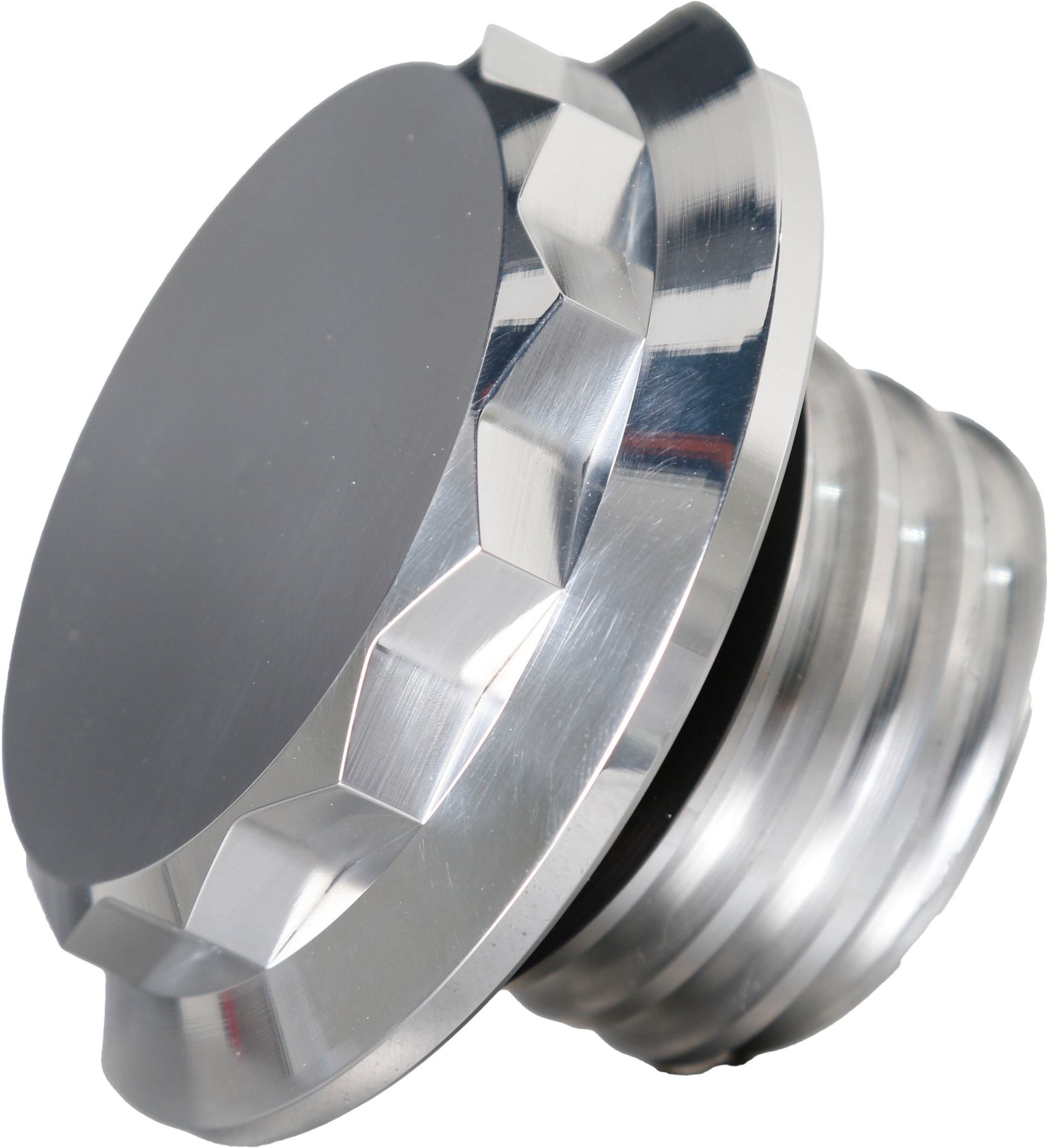 Hofmann Designs HDB-1001P Billet 12-Point Vented Polished Fuel Cap for V-Twin Motorcycles