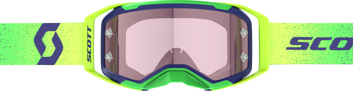 SCOTT Prospect 2.0 AMP Chrome Offroad Goggles with Rose Lens - Midnight Purple/Neon Yellow