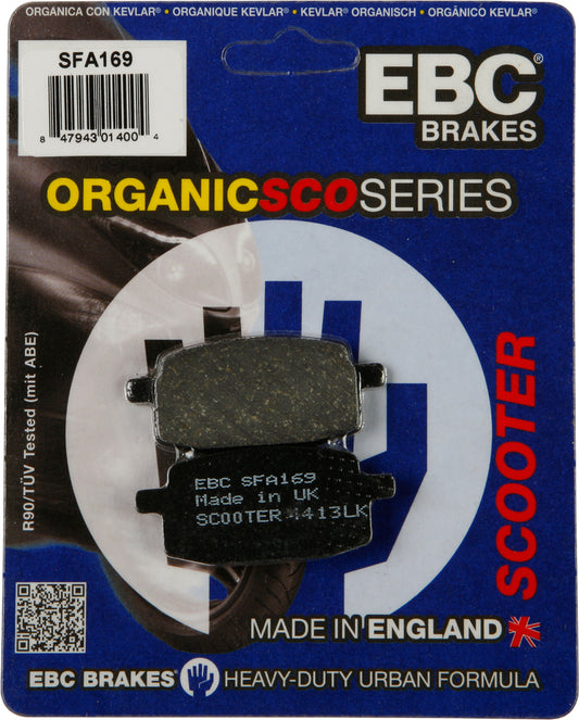 EBC Brake Pads SFA169 Organic for Yamaha YW50 Zuma Scooter