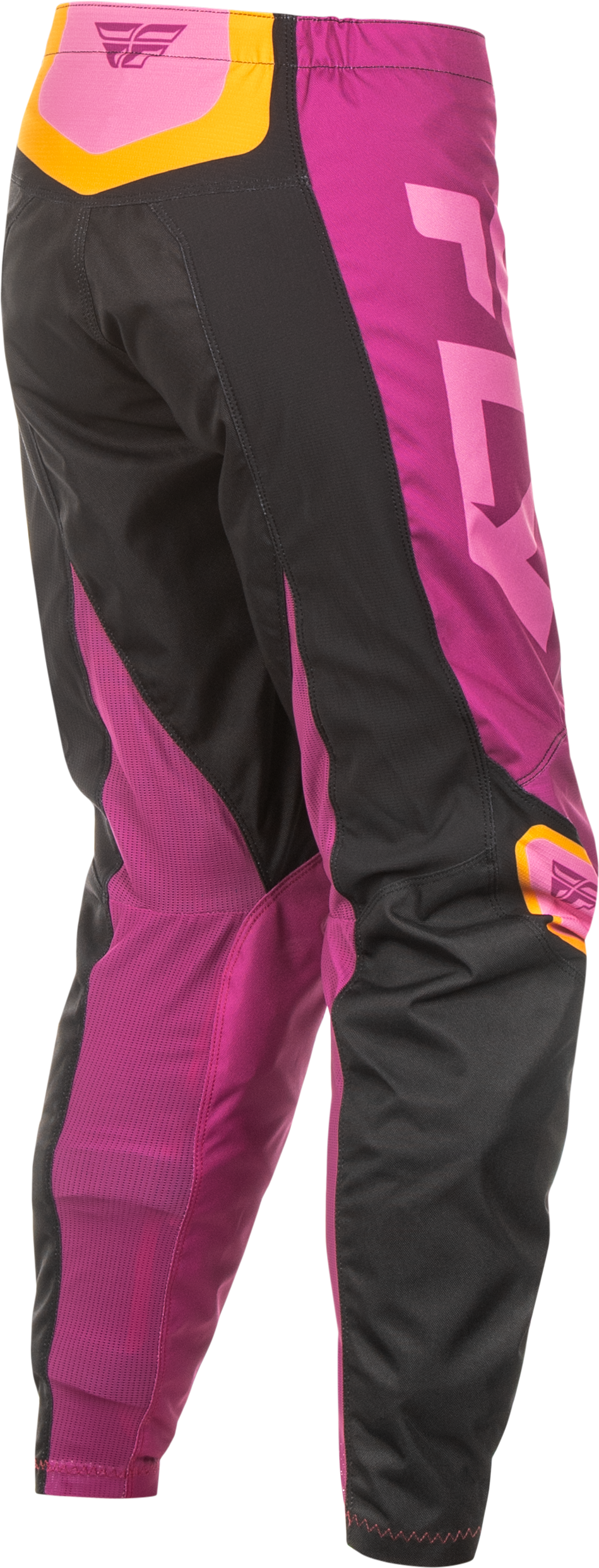 Fly Racing Women's F-16 Offroad Pants Black, Mauve & Yellow, Size US 05/06