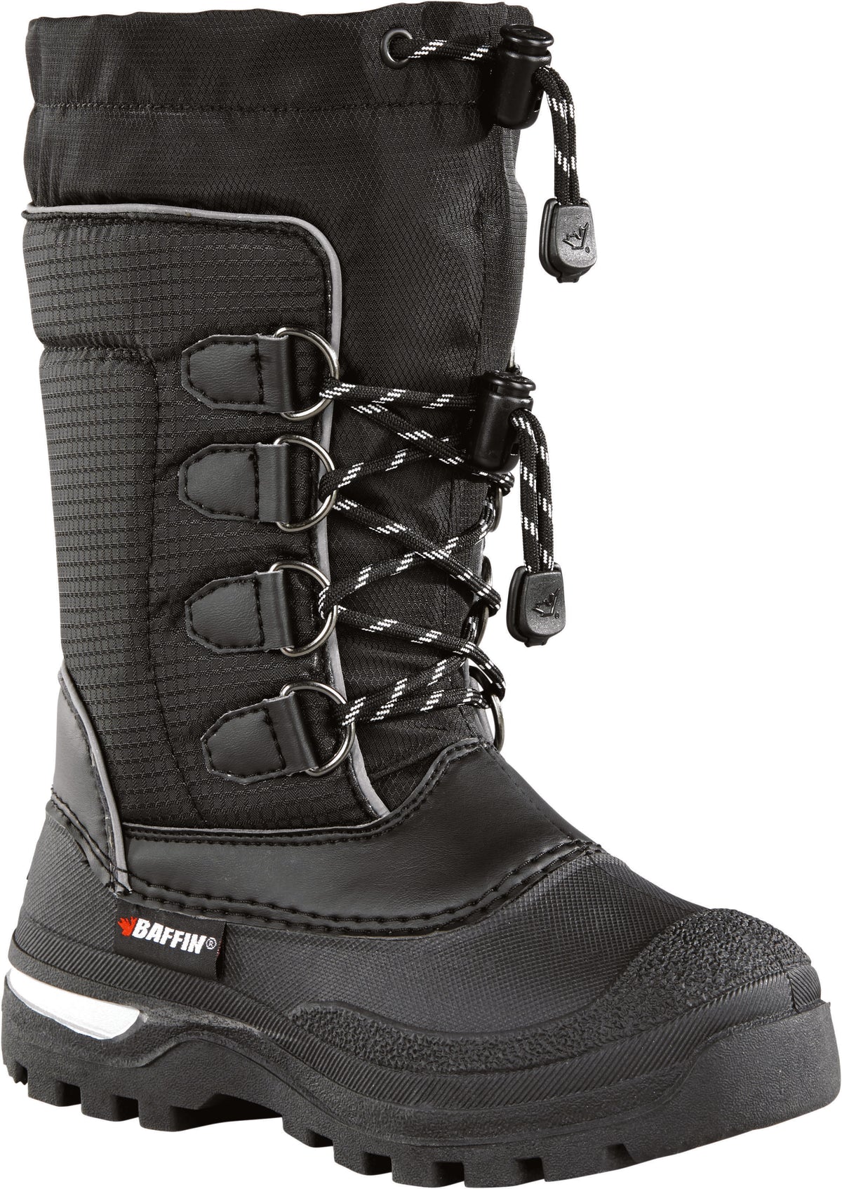 Baffin Youth Pinetree Boots Black Youth Size 12 – Waterproof Snow Boots with Rugged Outsole