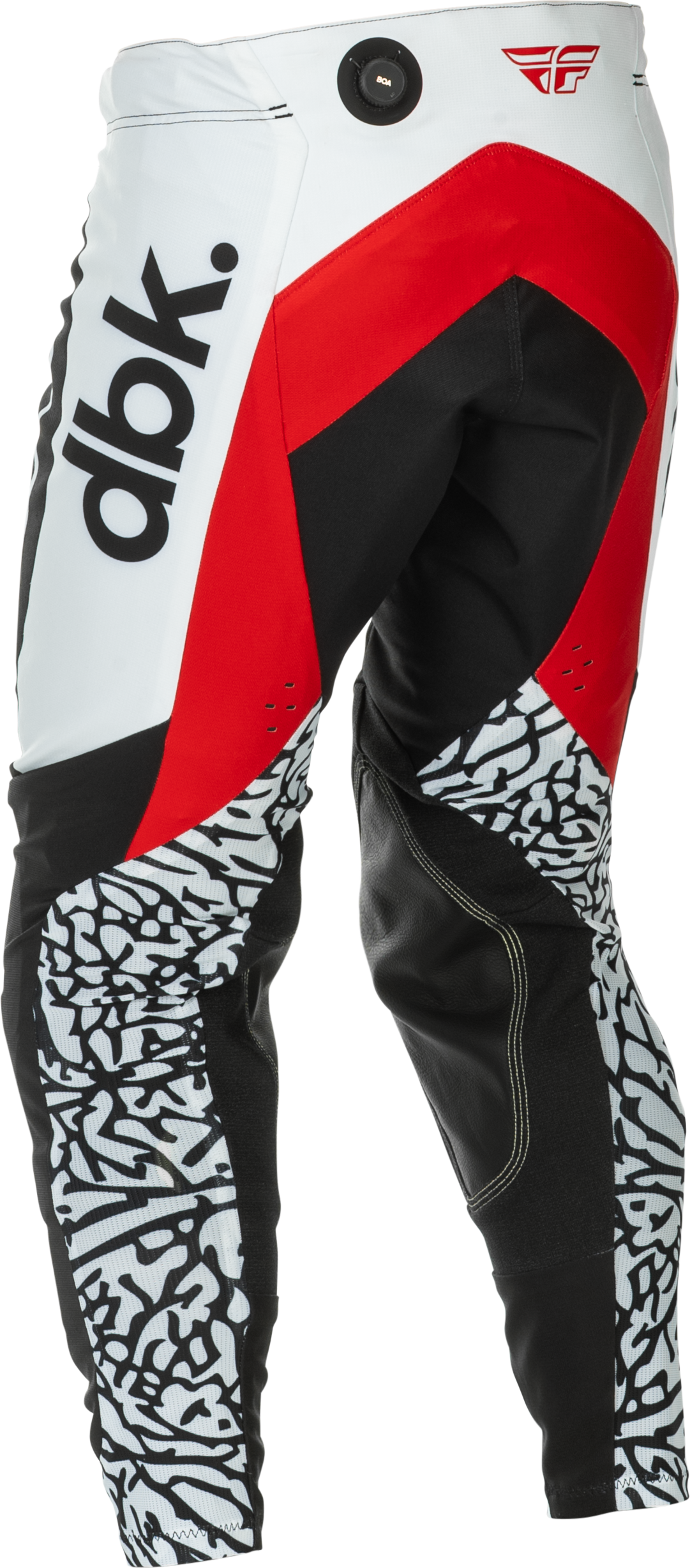 Fly Racing Evolution DST DBK Offroad Pants Size US 30 in Black, White & Red