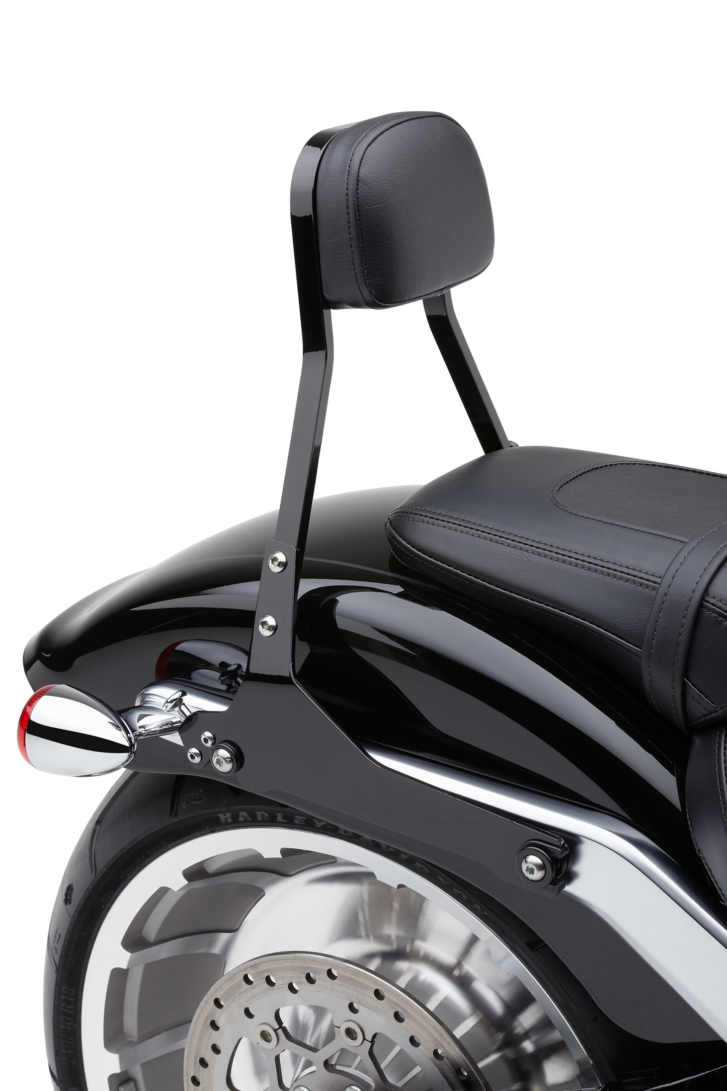 Cobra Detachable Tall Chrome Backrest for Harley FLH/Flt 1997-2008 - Part #602-2012
