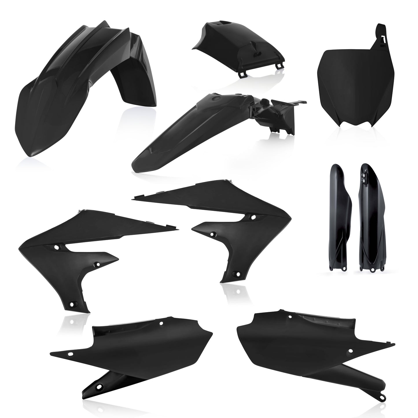 ACERBIS Full Plastic Kit in Black for Yamaha YZ Models (Part #2736350001)