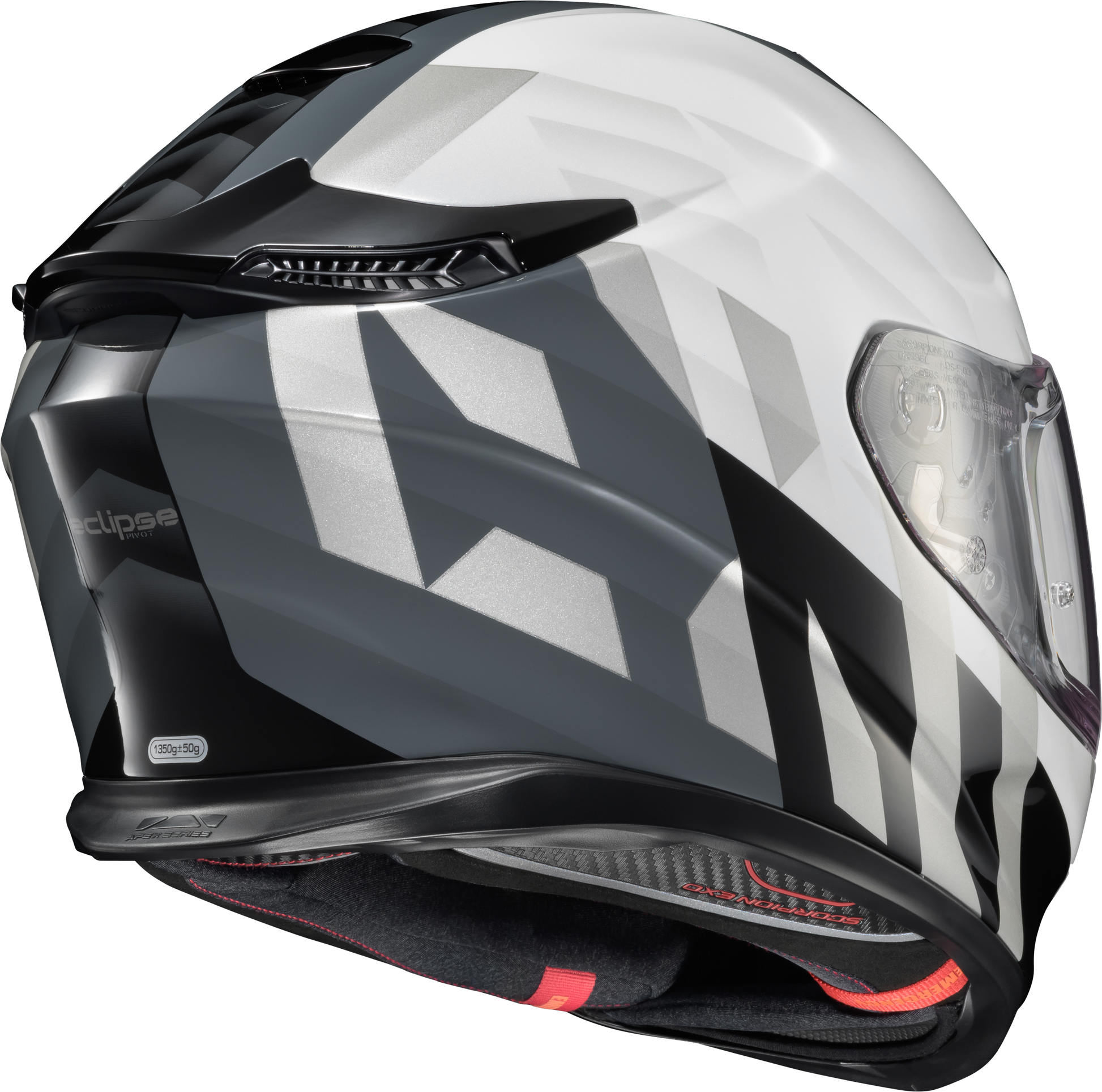Scorpion EXO ECL-1015 Exo Eclipse Full Face Helmet - Large, White